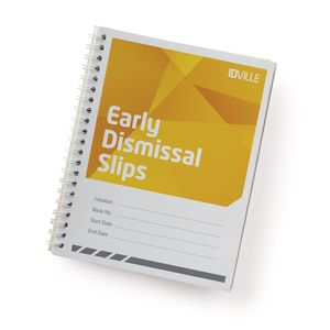 School Early Dismissal Slip Log Book