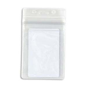 Clear Vertical Sealable Badge Holder