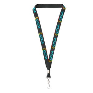 3/4" Poly-Satin Dye-Sub 10-Day Custom Lanyard