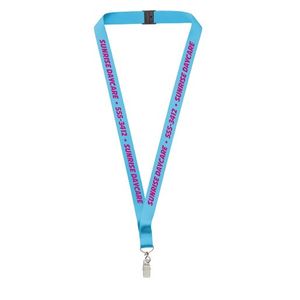 3/4" Nylon Screen Print 5-Day Custom Lanyard