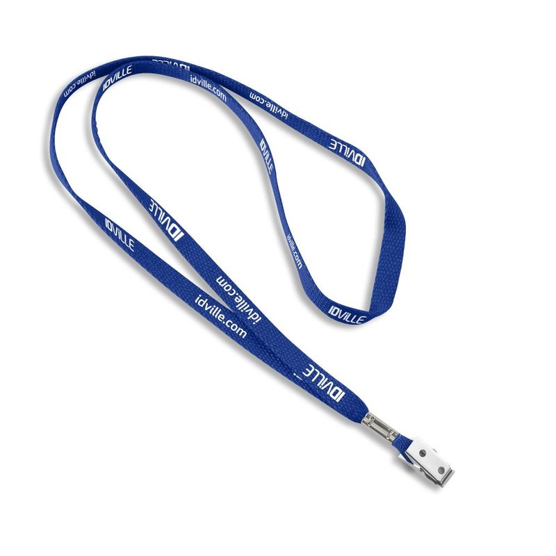 Royal Blue 3/8 Open-Ended Event Lanyard with SlimClips (100 lanyards)  (2140-5402