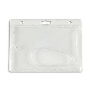 Horizontal Hard Plastic Badge Holder - 50 Pack