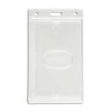 Vertical Hard Plastic ID Badge Holder – Retractable Reels