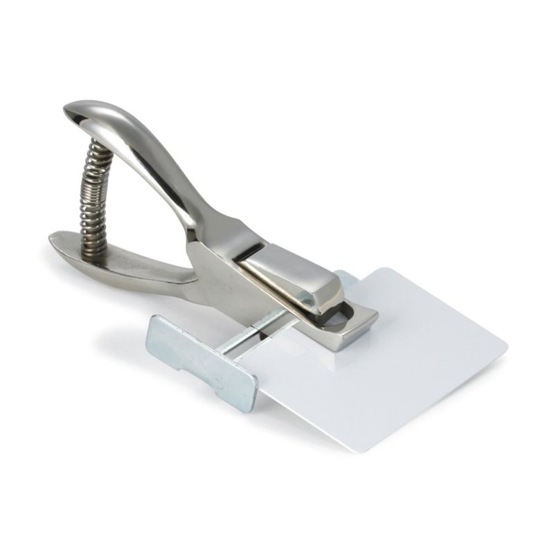 Hand-Held Slot Punch with Adjustable Guide