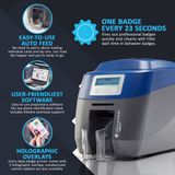 IDZone 31S Badge Express ID Card Printer ID Badge Maker. MSRP $1390.00