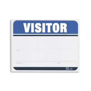 Adhesive Fill in the Blank Name Tag Visitor Labels