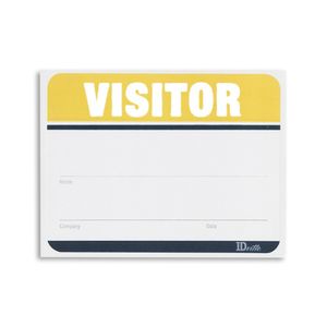 Adhesive Fill in the Blank Name Tag Visitor Labels
