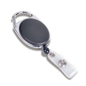 Carabiner Badge Reel with Safety Stopper - 25 Pack