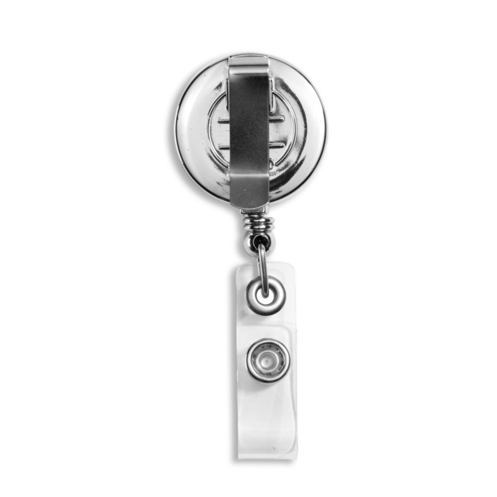 Round Metallic Colored Badge Reel - 25 Pack - IDville