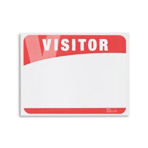 Blank Adhesive Name Tag Visitor Labels