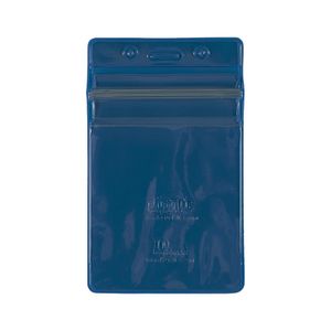 Vertical Sealable Vinyl Badge Holder - 50 Pack