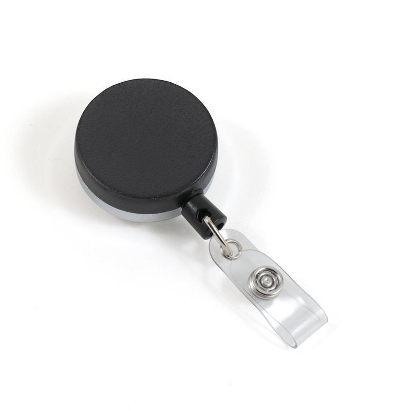 Solid Metal Retractable Badge Reel with Key Ring - Brilliant