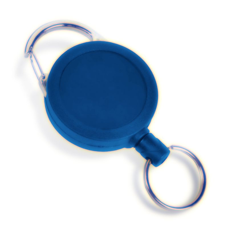 Heavy-Duty Badge Reel with Locking Cord Blue