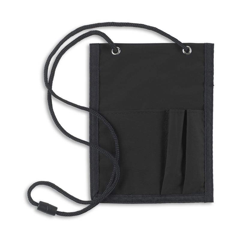 Event Zipper Pouch Badge Holder Black