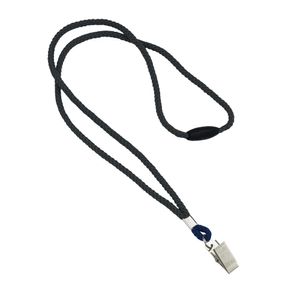 Round Woven Blank Polyester Lanyards with Breakaway - 25 Pack