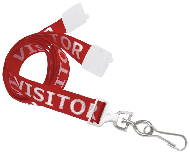 thumbnail image 2 of ROLSELEY Red Hearts Pattern Lanyard With Safety Breakaway + Red Cardholder 2 of 6