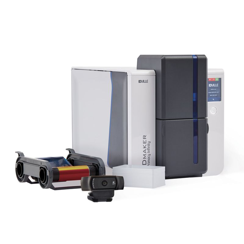 ID Maker Infinity - 2-Sided ID Card Printer - Complete System