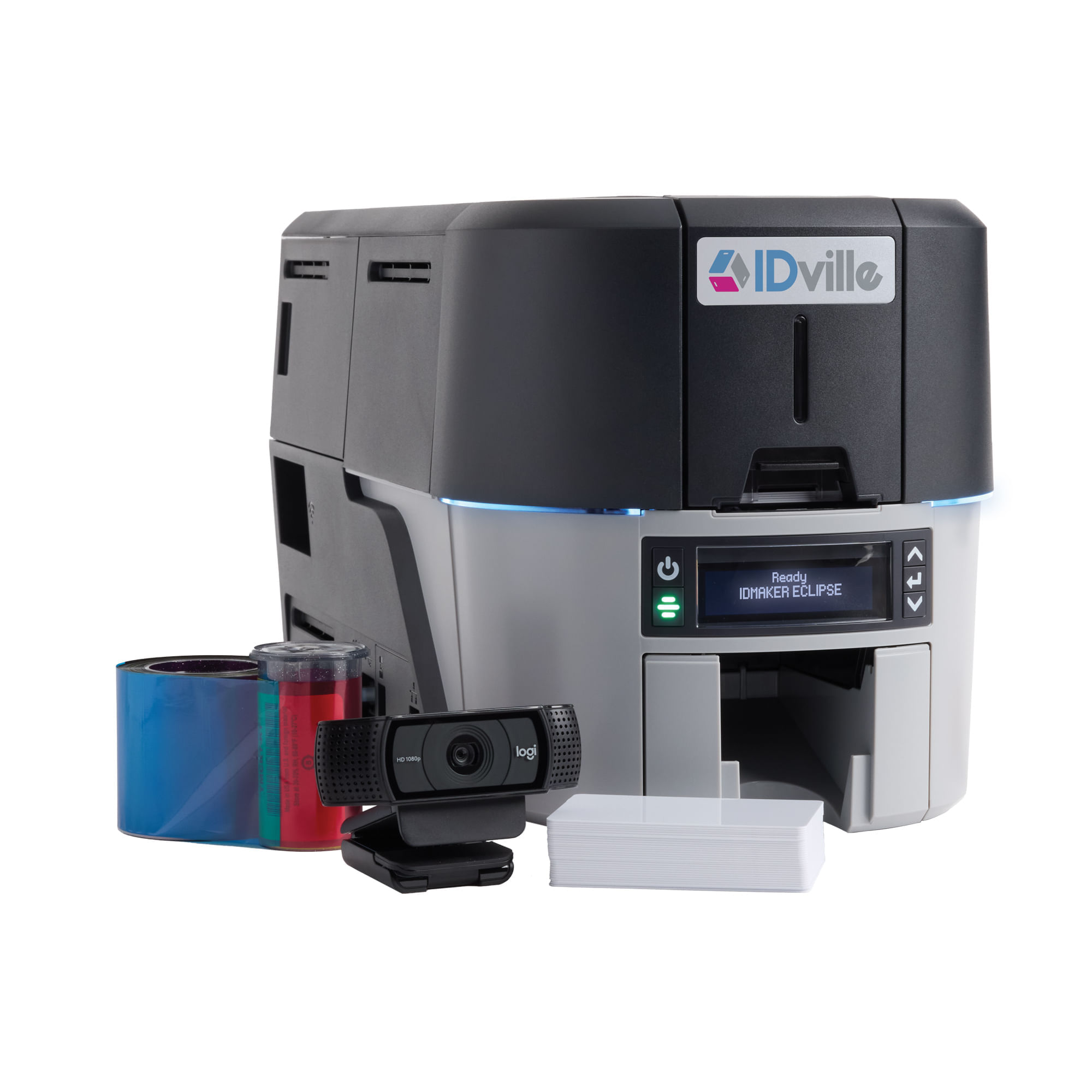 ID Maker Eclipse - 2-Sided ID Card Printer - Complete System - IDville