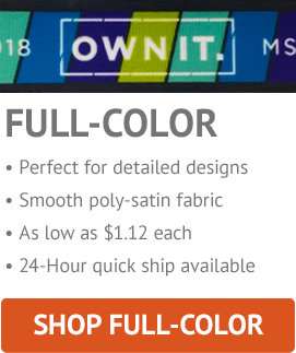 Shop full-color custom lanyards