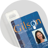 Gilson id card in badge holder