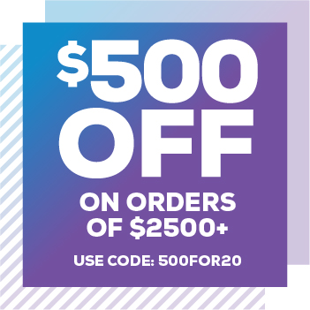 $500 off orders $2500 or more